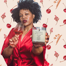 Load image into Gallery viewer, After Hours (Black Cherry-Almond-Vanilla-Tonka Bean) Wooden Wick Candle *Valentine's Day Exclusive*