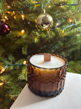 Load image into Gallery viewer, Gilded Orchard 7oz Limited Edition Wooden Wick Candle (Citrine Vessel)