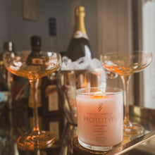 Load image into Gallery viewer, Prototype (Strawberry-Citrus-Champagne-Love) Wooden Wick Candle *Valentine's Day Exclusive*