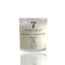 Load image into Gallery viewer, Snuggly Sweater (Bergamot-Musk-Amber-Leather) Wooden Wick Candle
