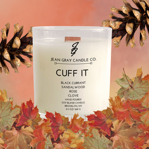 Cuff It (Black Currant-Sandalwood-Rose-Clove) Wooden Wick Candle