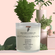 Load image into Gallery viewer, Bottomless Brunch (Mandarin-Grapefruit-Prosecco-Lemon Verbena) Wooden Wick Candle
