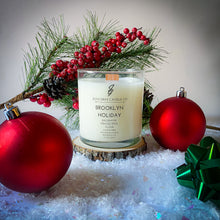Load image into Gallery viewer, Brooklyn Holiday (Balsam Fir-Orange Spice-Clove) Wooden Wick Candle

