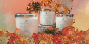 Black Magic (Orange-Cinnamon-Patchouli- Cedar Wood) Wooden Wick Candle