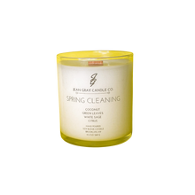 Load image into Gallery viewer, Spring Cleaning (Coconut-Green Leaves-White Sage-Citrus) Wooden Wick Candle

