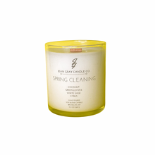 Load image into Gallery viewer, Spring Cleaning (Coconut-Green Leaves-White Sage-Citrus) Wooden Wick Candle

