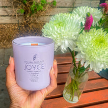 Load image into Gallery viewer, Mother&#39;s Day Limited Edition Joyce Wooden Wick Candle (MATTE LILAC VESSEL)
