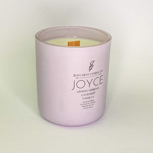 Mother's Day Limited Edition Joyce Wooden Wick Candle (MATTE LILAC VESSEL)
