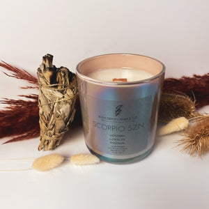 Scorpio SZN Candle *LIMITED EDITION* 12oz Wooden Wick Candle