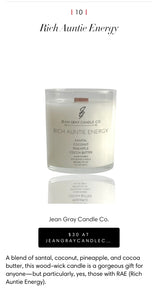 Rich Auntie Energy (Luxury Wooden Wick Candle)