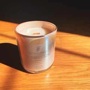 Scorpio SZN Candle *LIMITED EDITION* 12oz Wooden Wick Candle